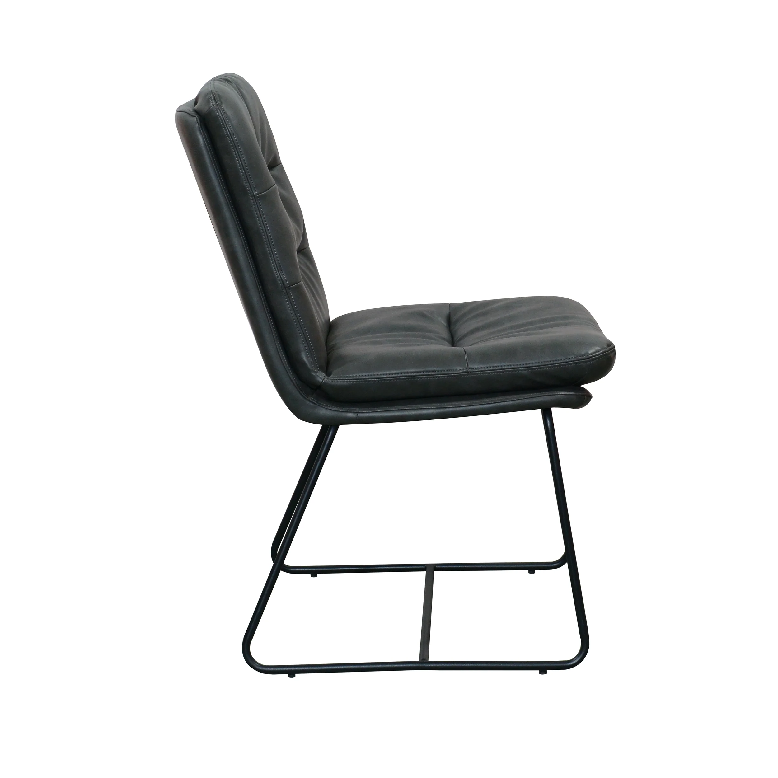 Alexander Faux Leather Dining Chair | Grey - Image 4