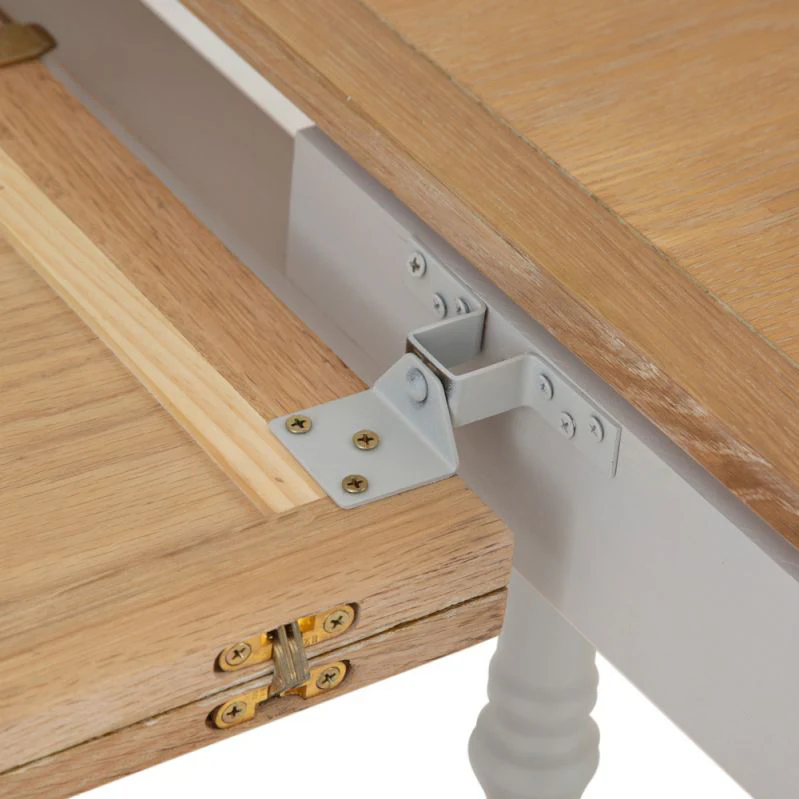 Brighton Grey Painted Extending Dining Table (1.4 m-1.8 m) - Grade B - Image 8