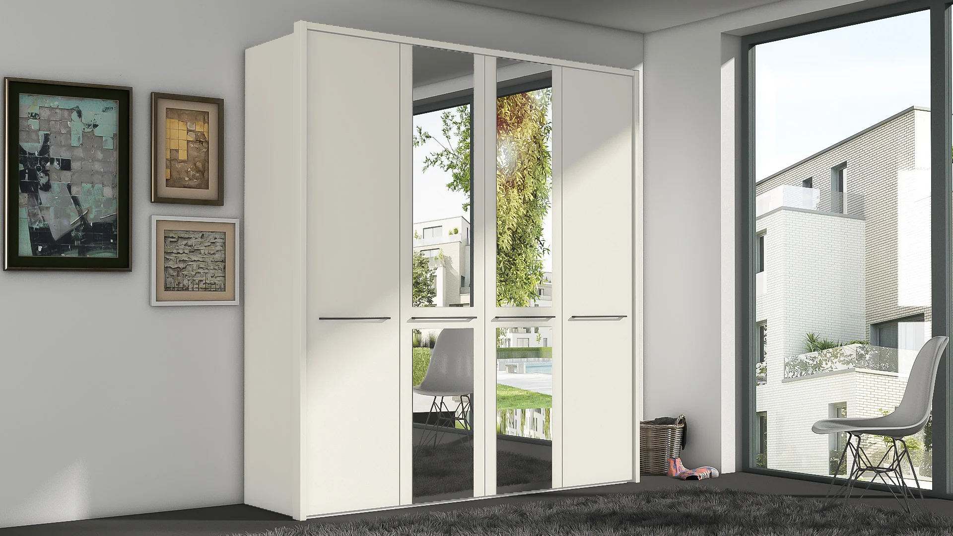 Cairns Wiemann 4 Door Wardrobe With Frame