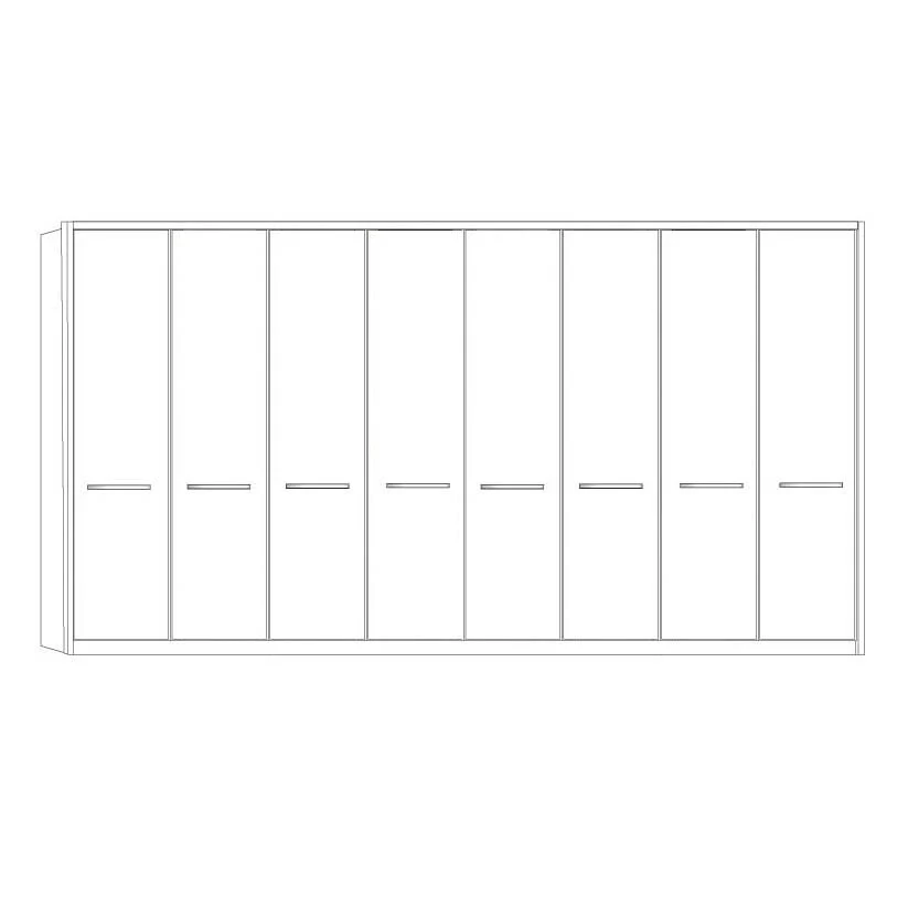 Cairns Wiemann 8 Door Wardrobe With Frame - Image 4