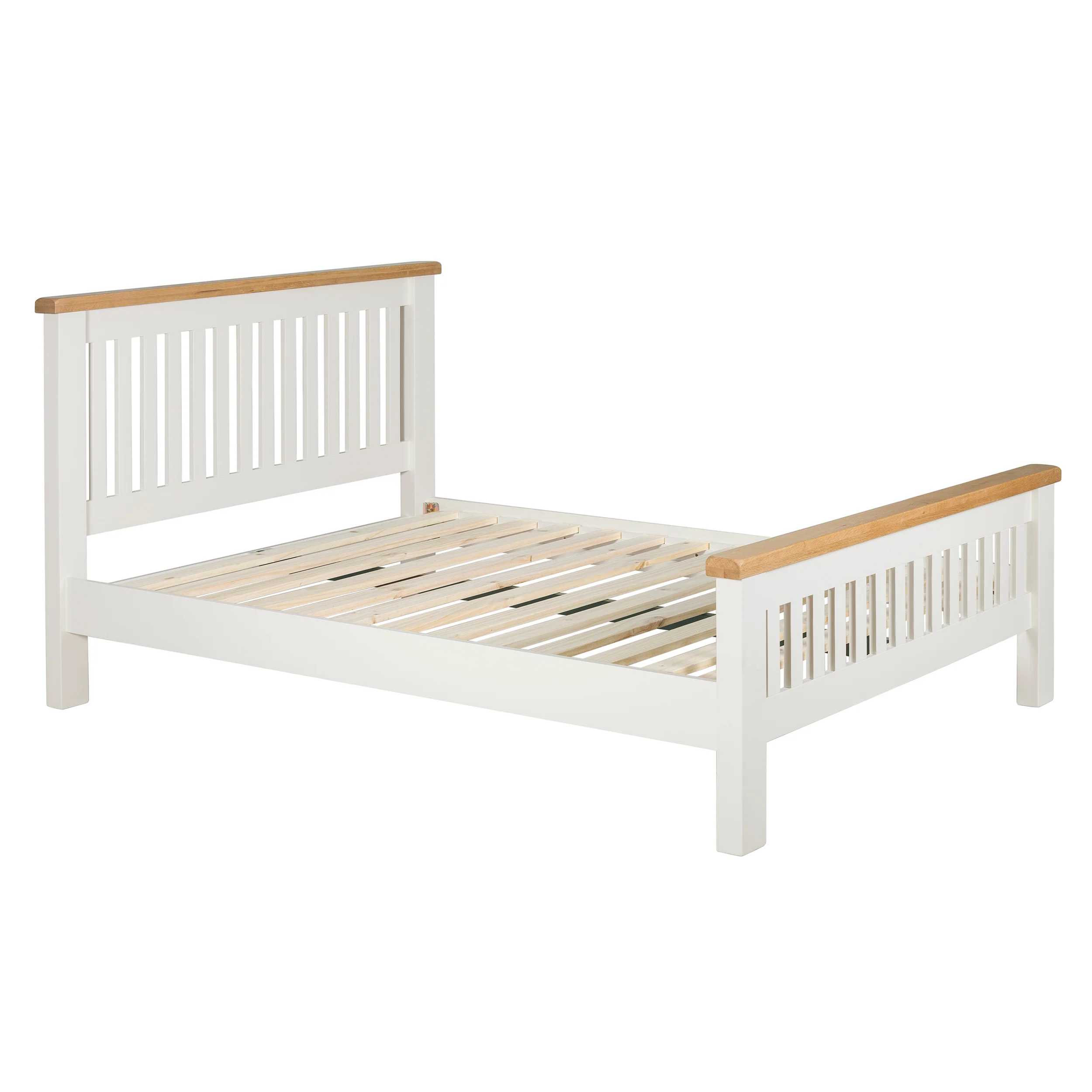 Cambridge Classic Cream Painted Oak 4ft 6' Double Bed - Image 3