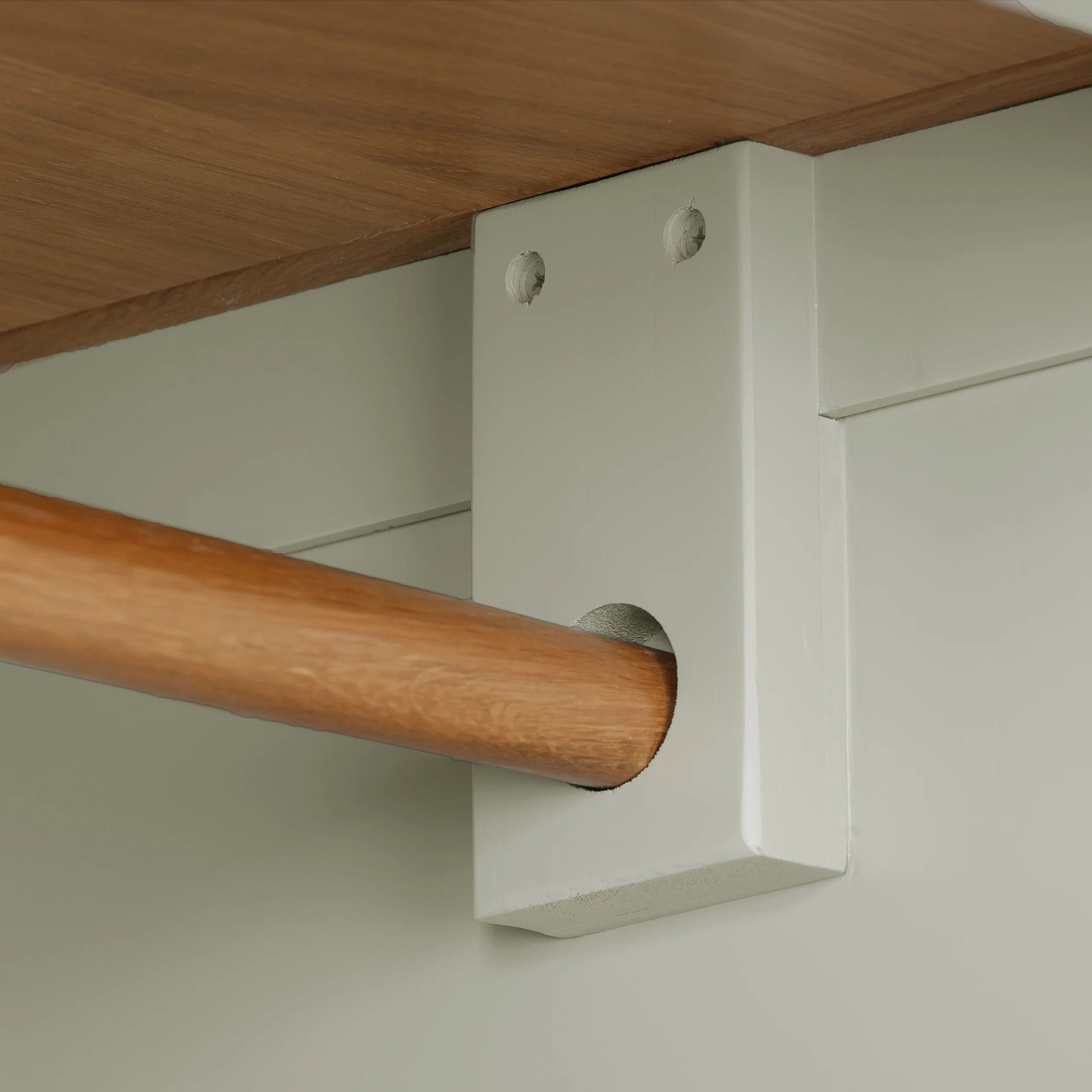 Cambridge Grey Painted Oak Double Wardrobe - Image 4