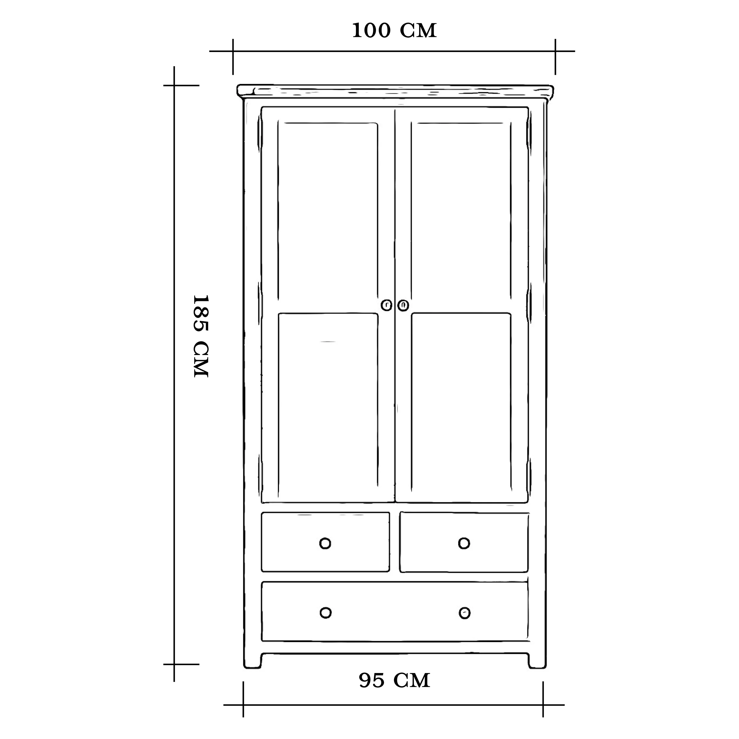 Cambridge Grey Painted Oak Larder Unit - Image 9