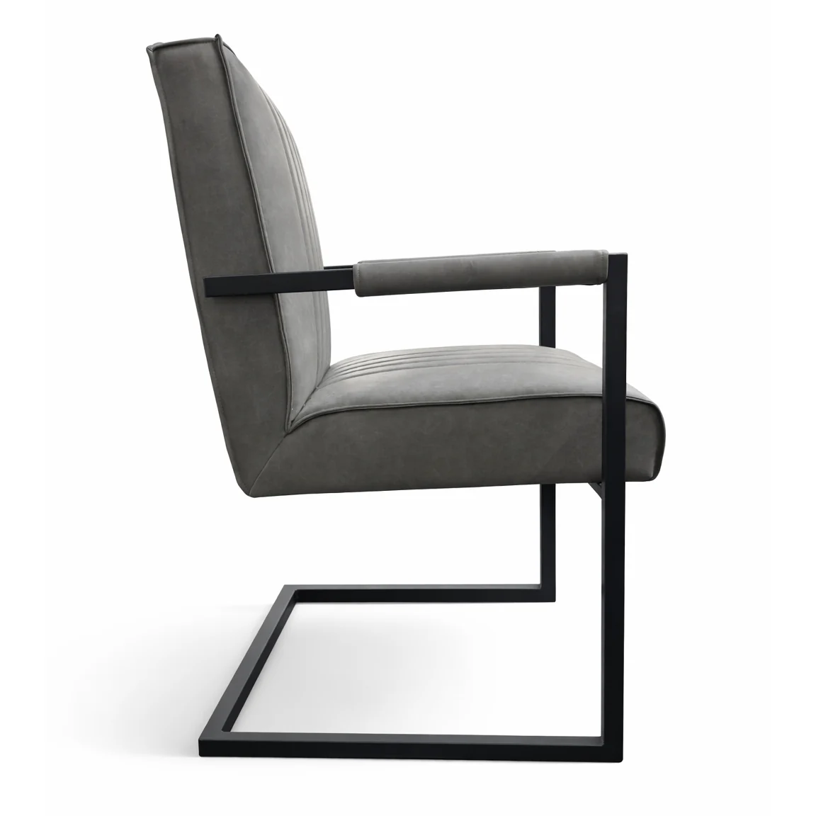 Camden Industrial Dining Chair | Grey - Image 3