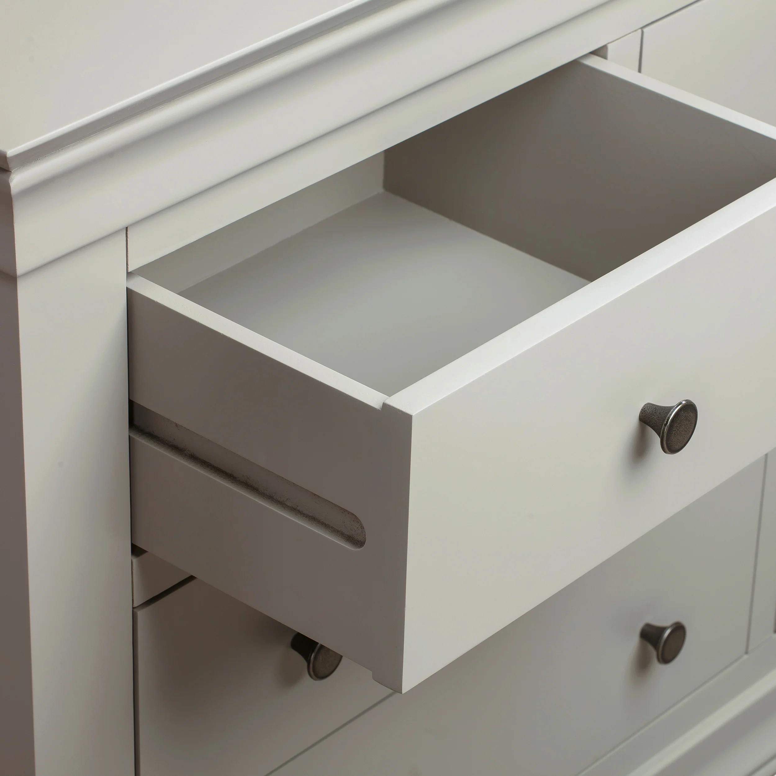 Chantilly Pebble Grey 2 Over 3 Chest Of Drawers - Image 6