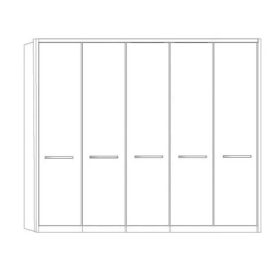 Cairns Wiemann 5 Door Wardrobe - Image 8