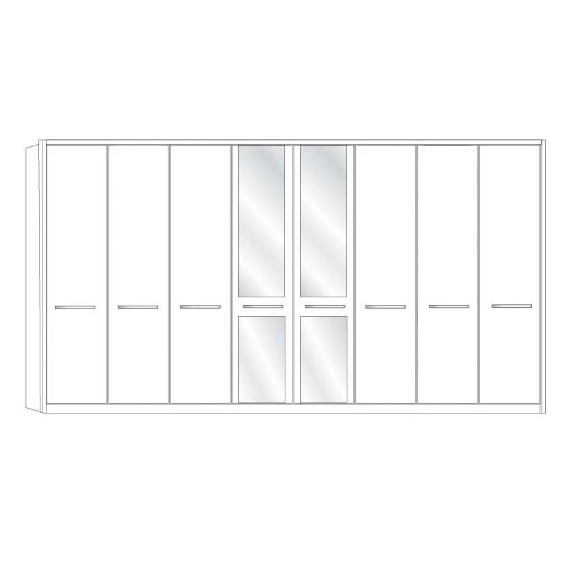 Cairns Wiemann 8 Door Wardrobe - Image 5
