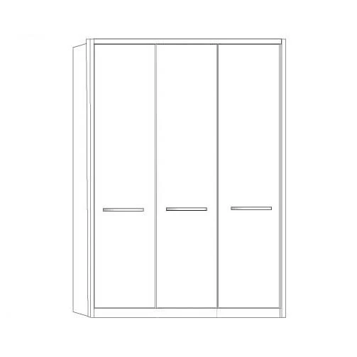 Dakar 2 Wiemann 3 Door Wardrobe - Image 6