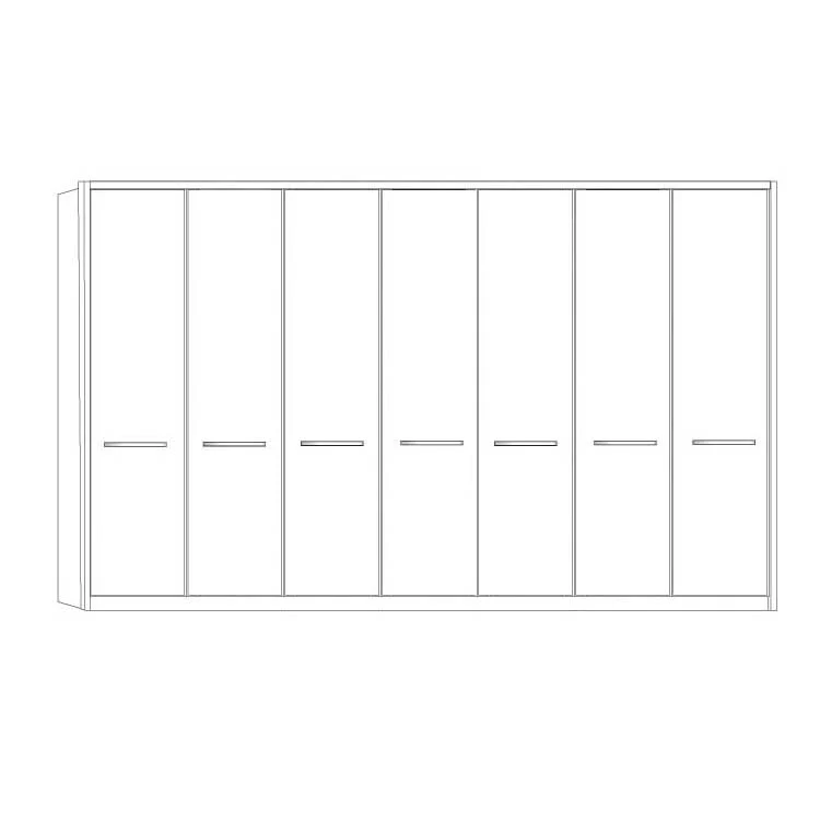 Dakar 2 Wiemann 7 Door Wardrobe With Frame - Image 3