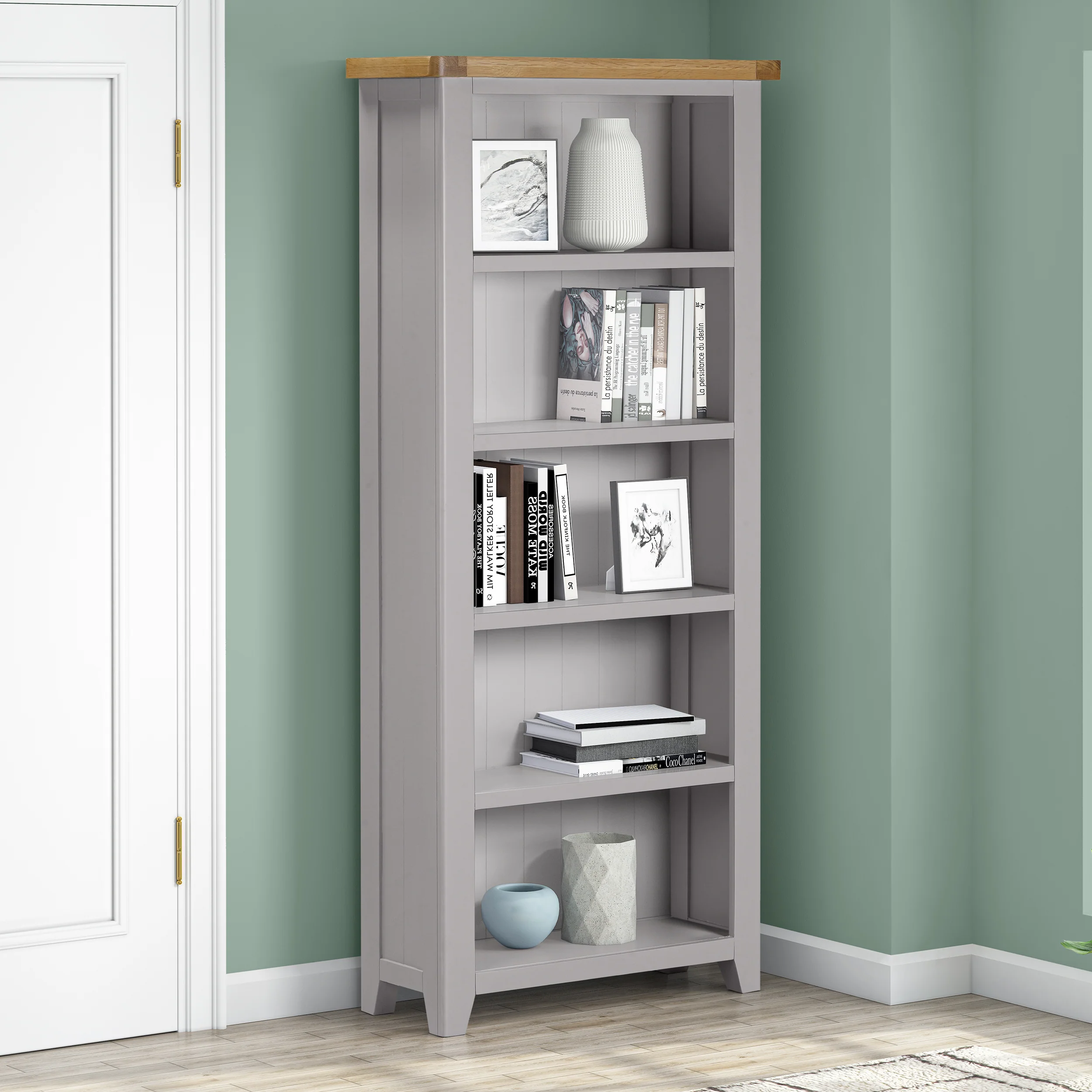 Gloucester Grey Large Bookcase
