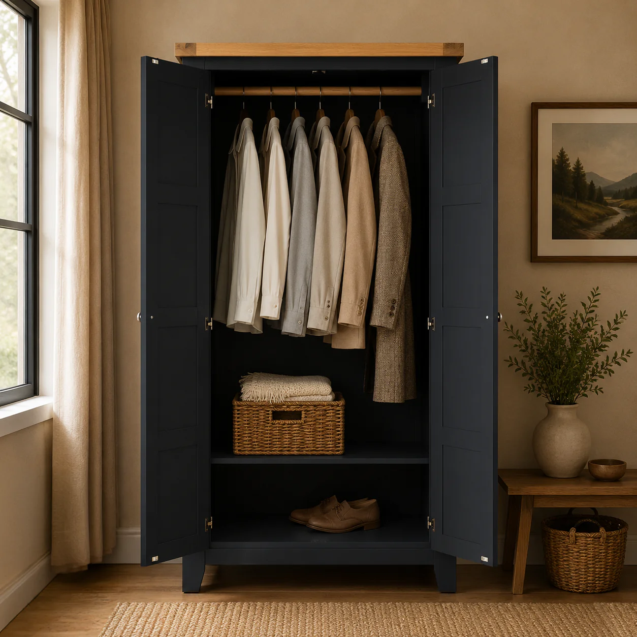 Gloucester Railings Full Hanging Wardrobe