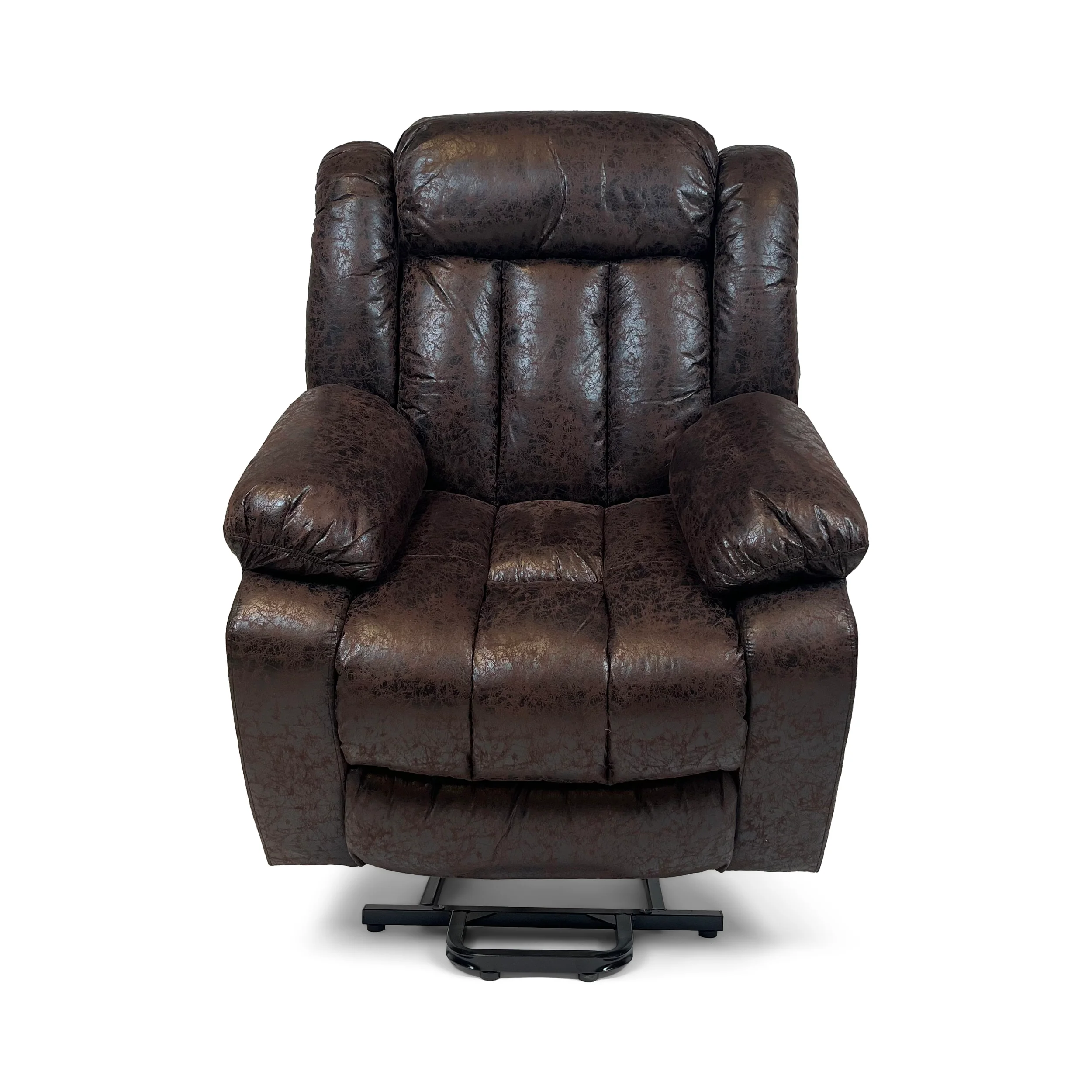 Harper Dual Motor Heated Vibrating Massage Rise & Recliner | Brown - Image 7