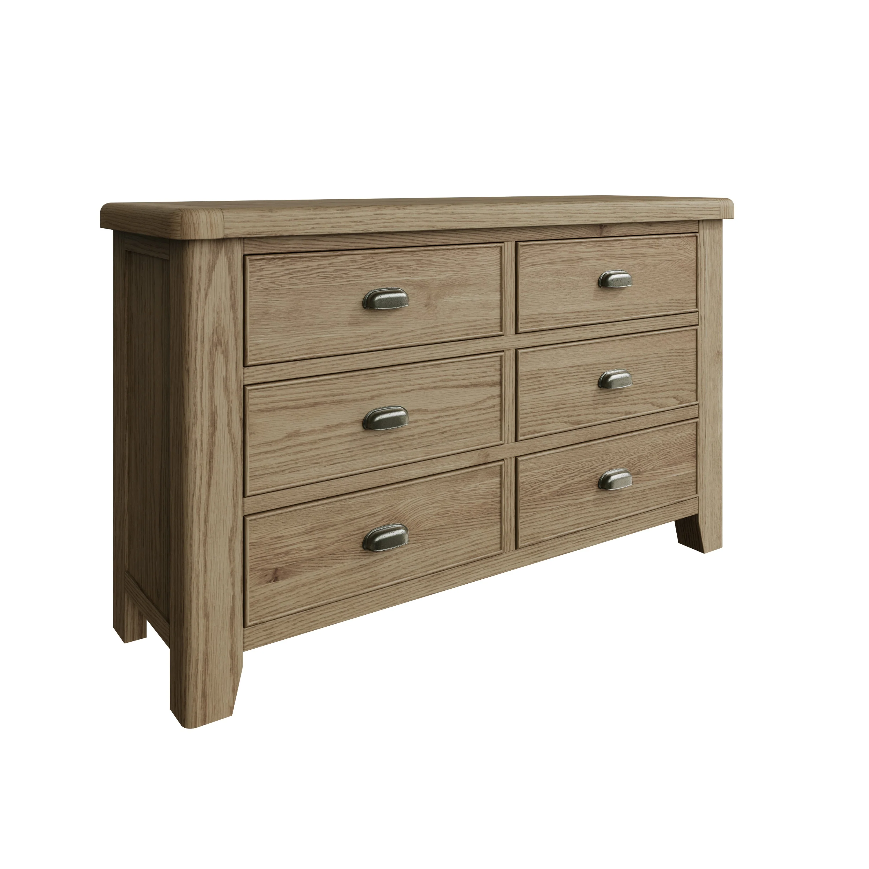Hove Smoked Oak 6 Drawer Chest - Image 3