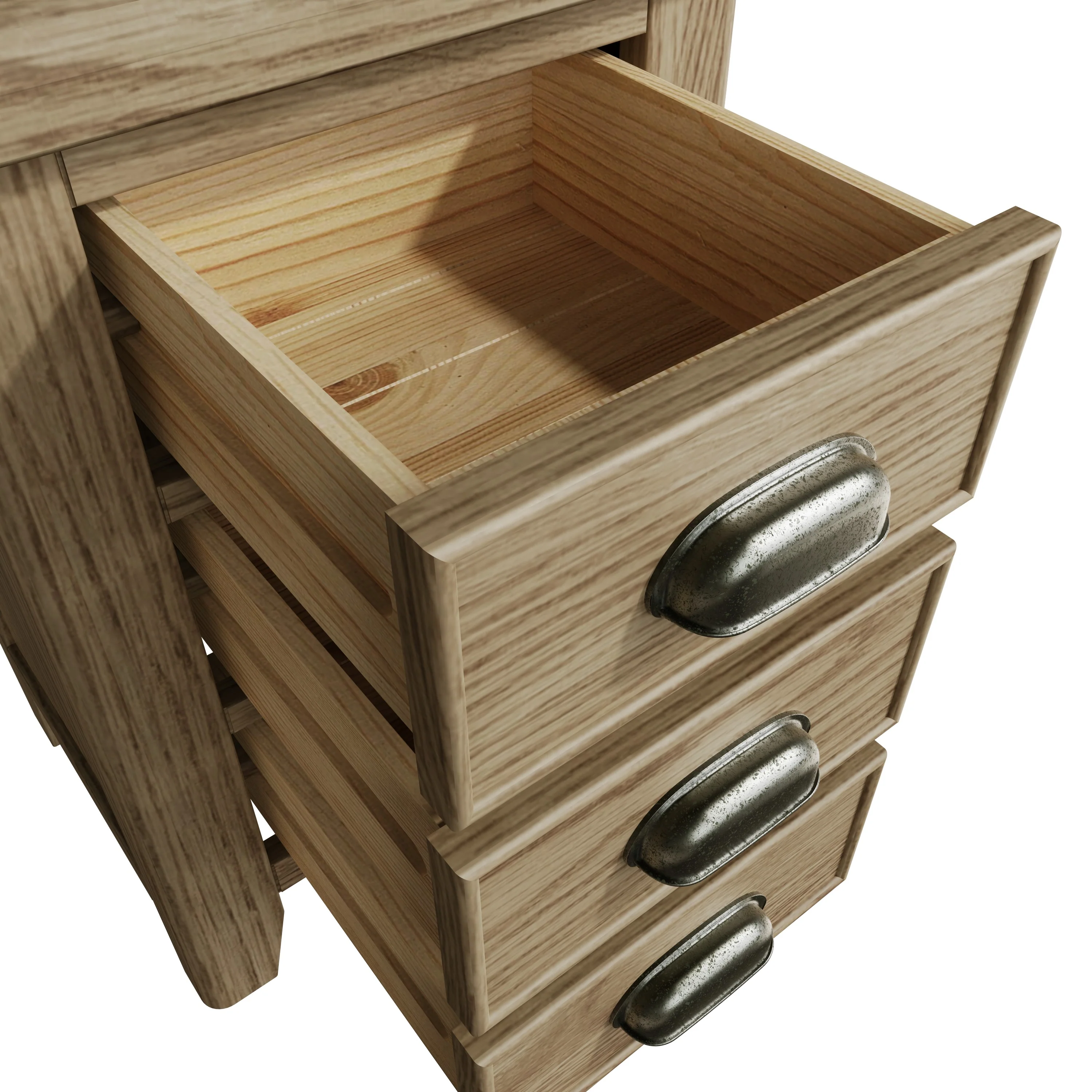 Hove Smoked Oak Bedside Cabinet - Image 7