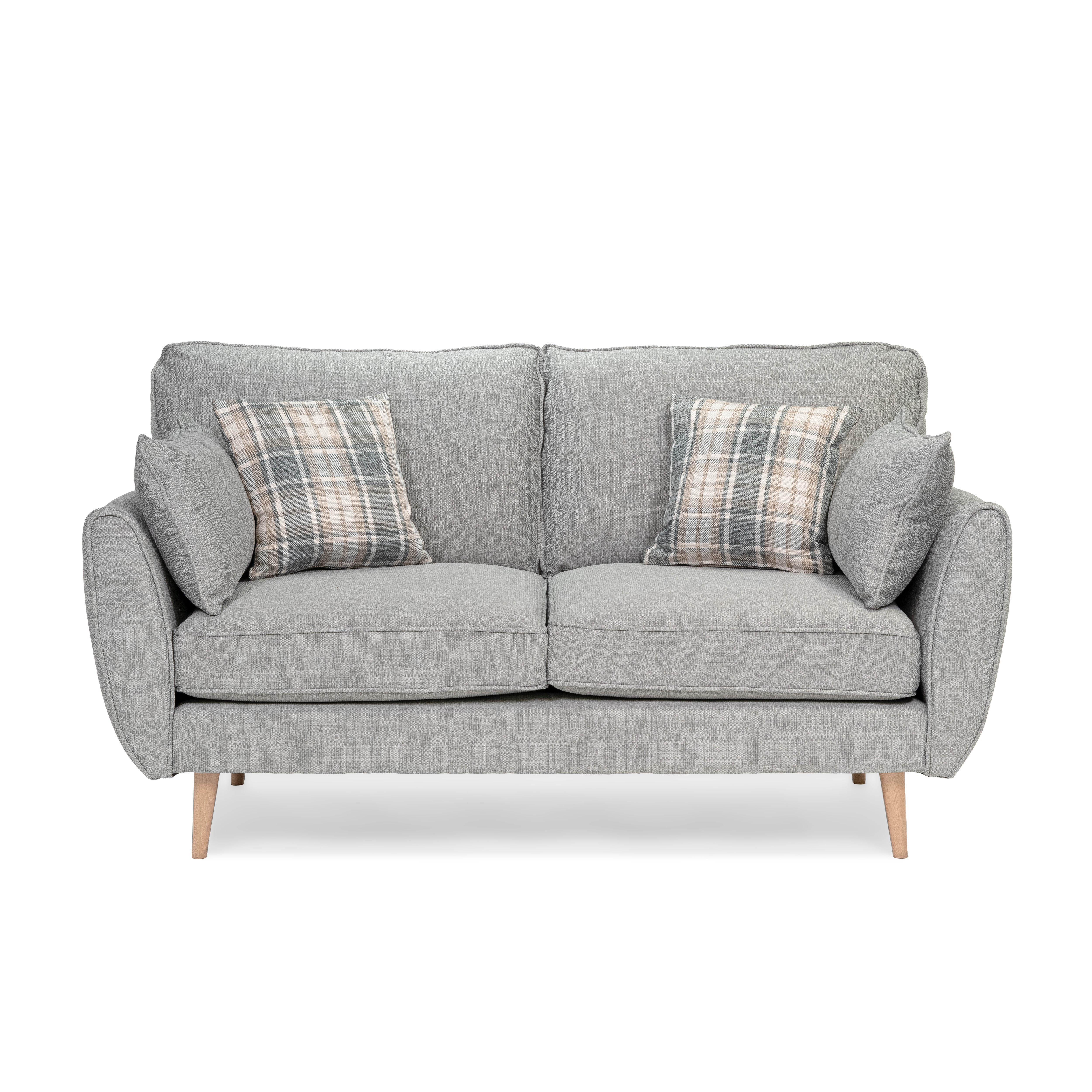 Kendal Lisbon Silver Grey 3 Seater Sofa - Image 3