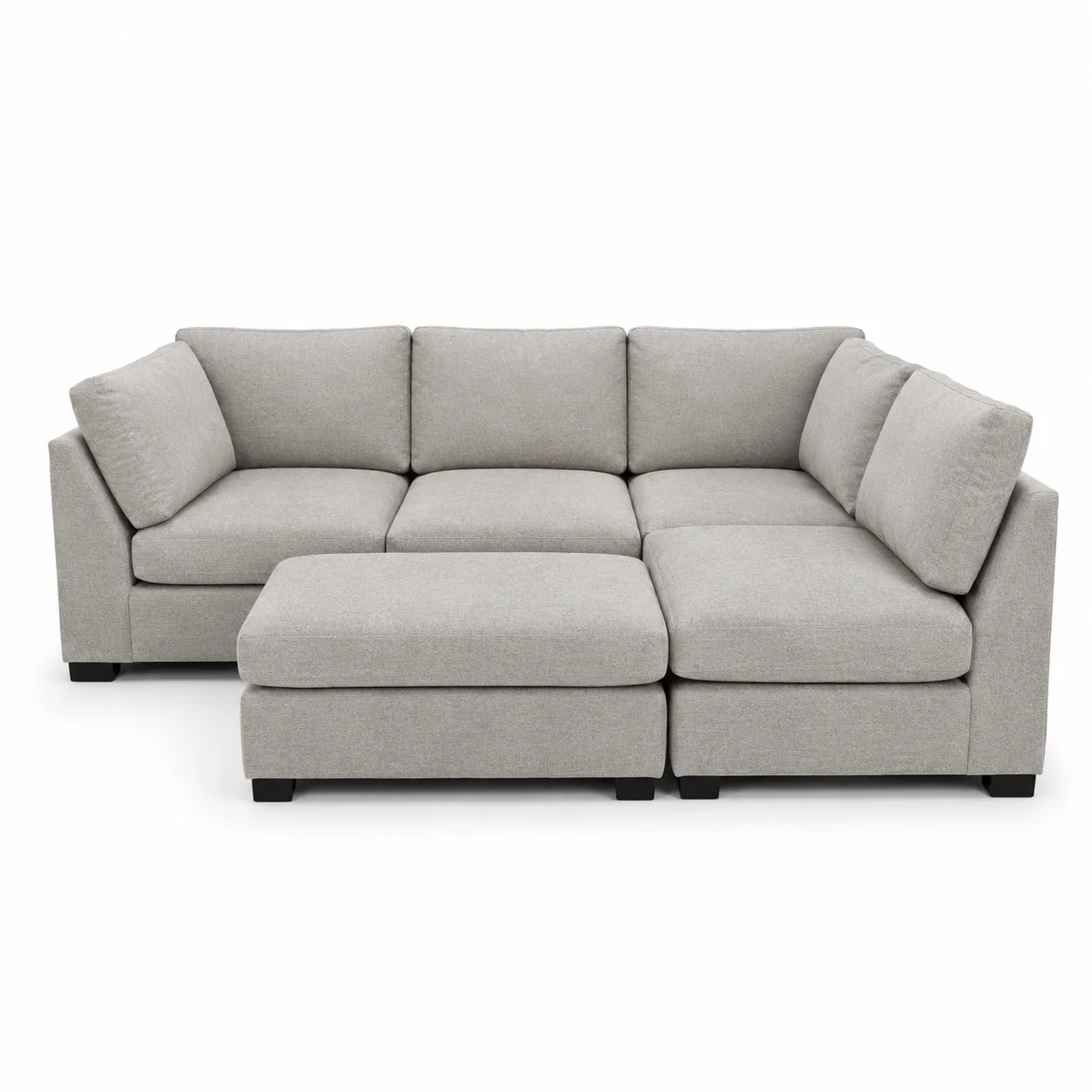 Knightsbridge Grey Full Corner Modular Sofa - Image 9