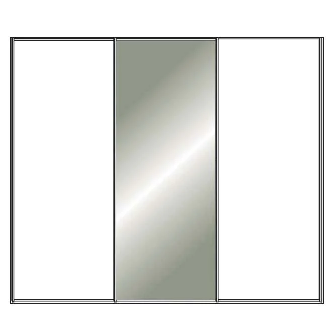 Miami Plus Wiemann 3 Door Sliding Wardrobe With Glass Door 250cm - Image 19