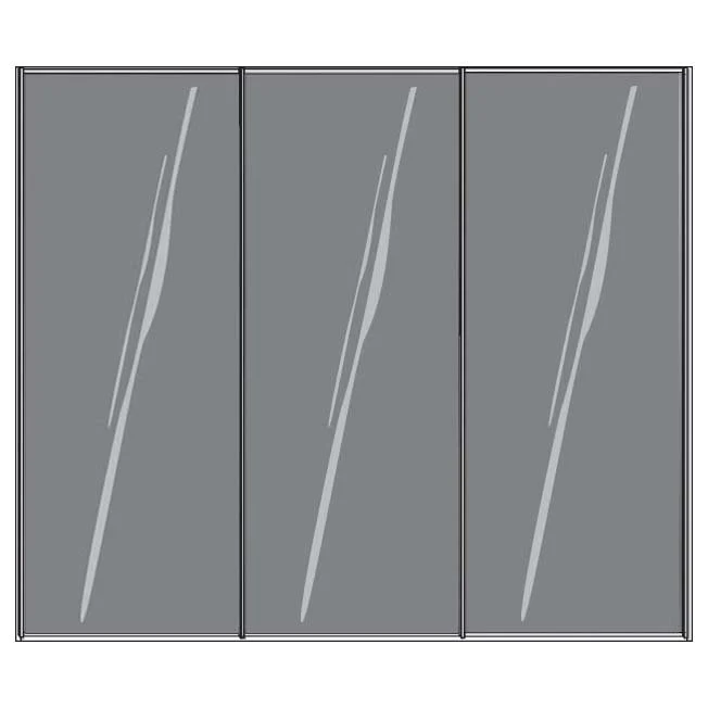Miami Plus Wiemann 3 Door Sliding Wardrobe With Glass Door 280cm - Image 7