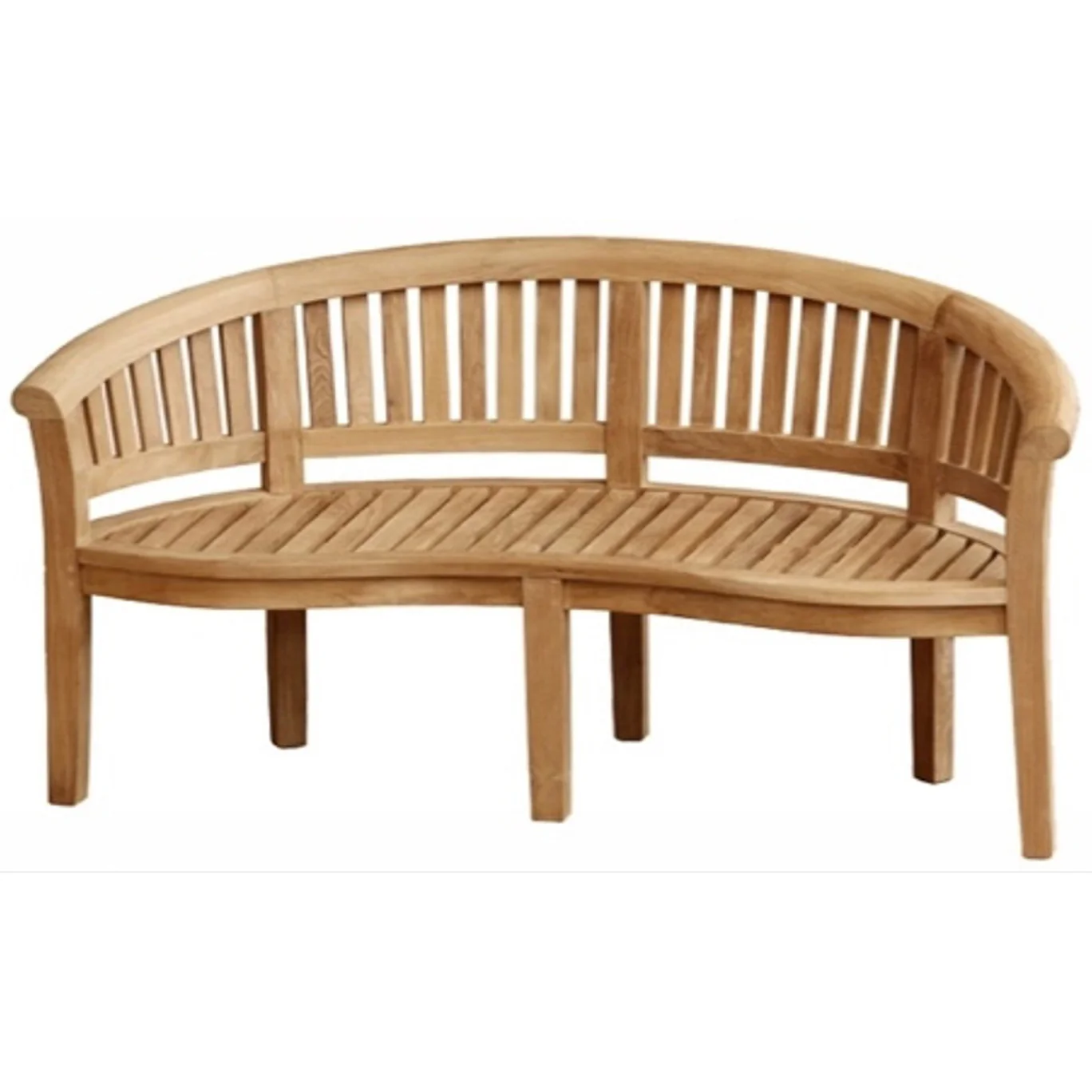Mini Sienna Childrens Peanut Garden Bench With Green Cushion - Image 3