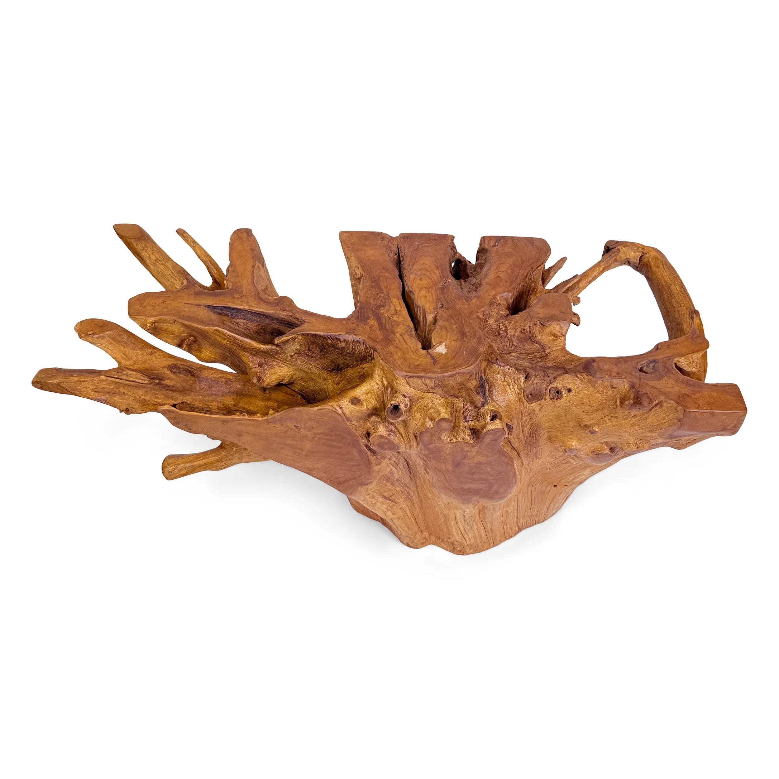 Teak Root Large Rectangular Dining Table - Image 9