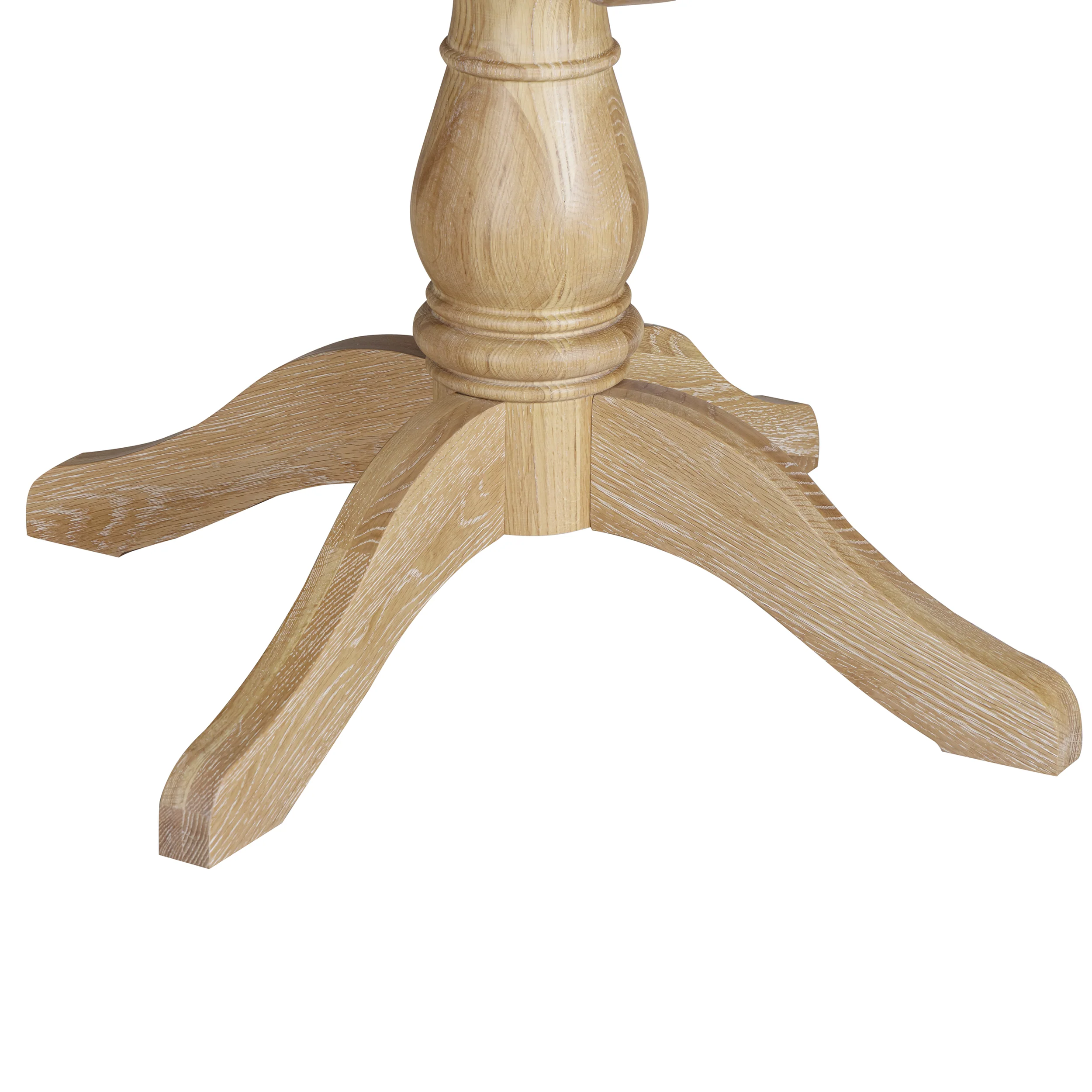 Westbrook Whitewash Oak 4-6 Seater Round Extending Dining Table - Image 7