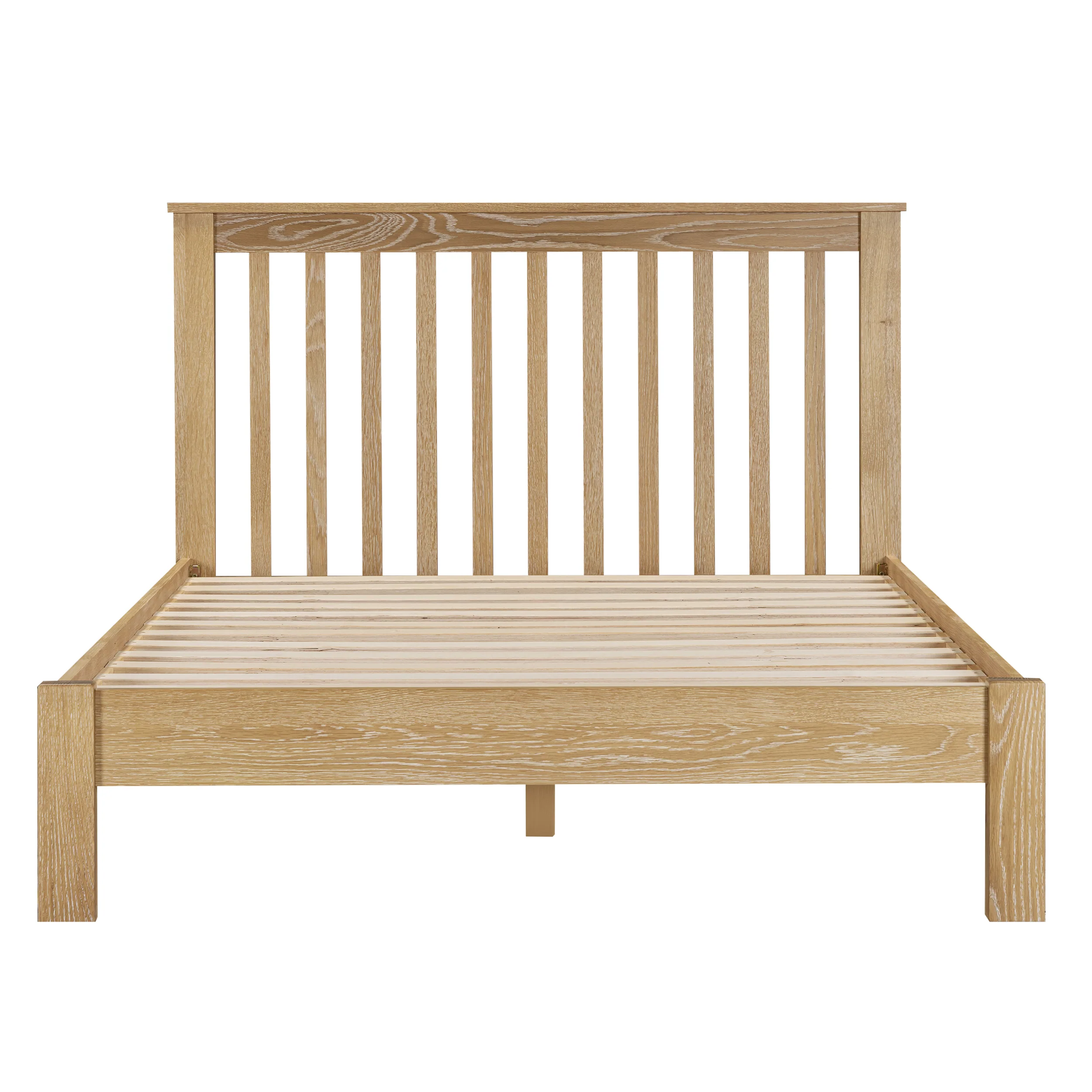 Westbrook Whitewash Oak 4ft 6' Double Bed - Image 3