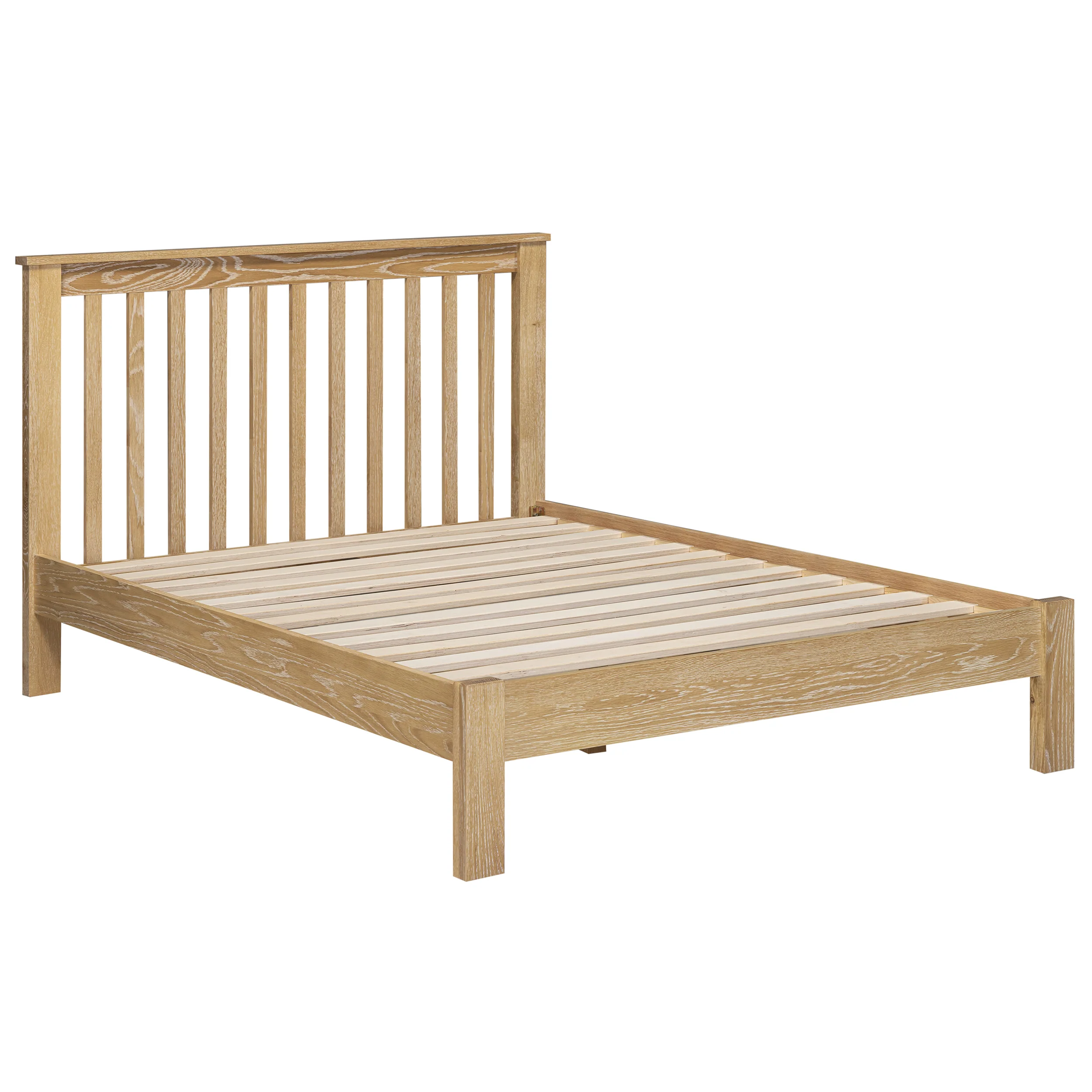 Westbrook Whitewash Oak 4ft 6' Double Bed - Image 4