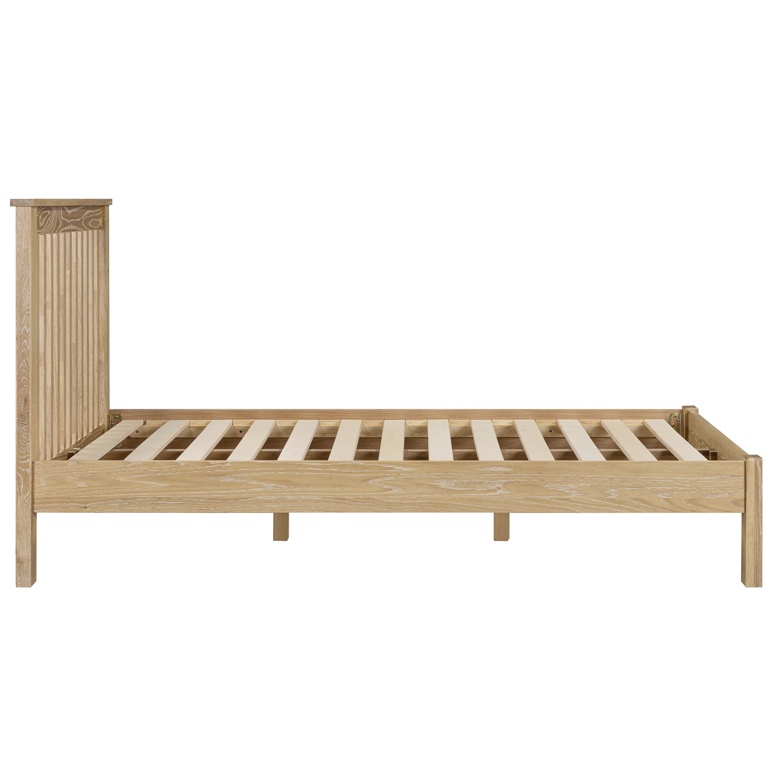 Westbrook Whitewash Oak 4ft 6' Double Bed - Image 5