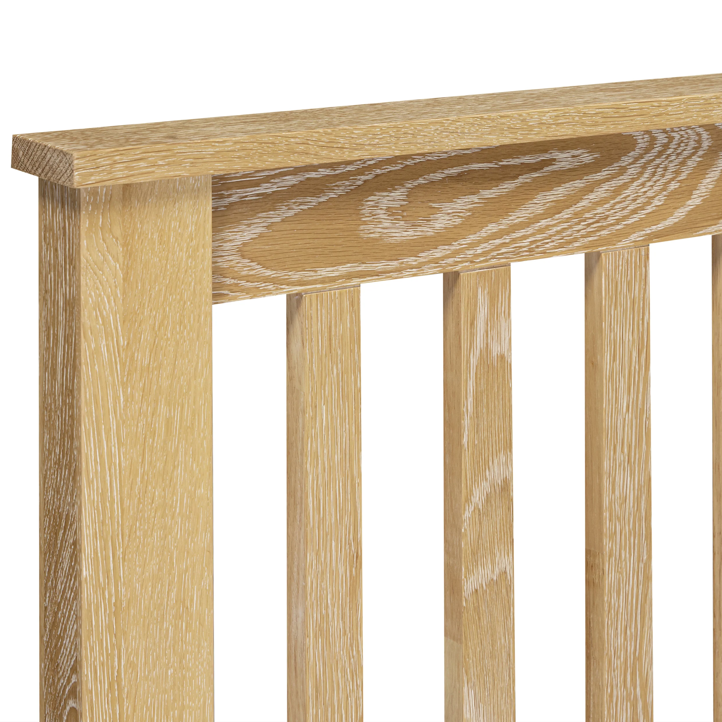 Westbrook Whitewash Oak 4ft 6' Double Bed - Image 6