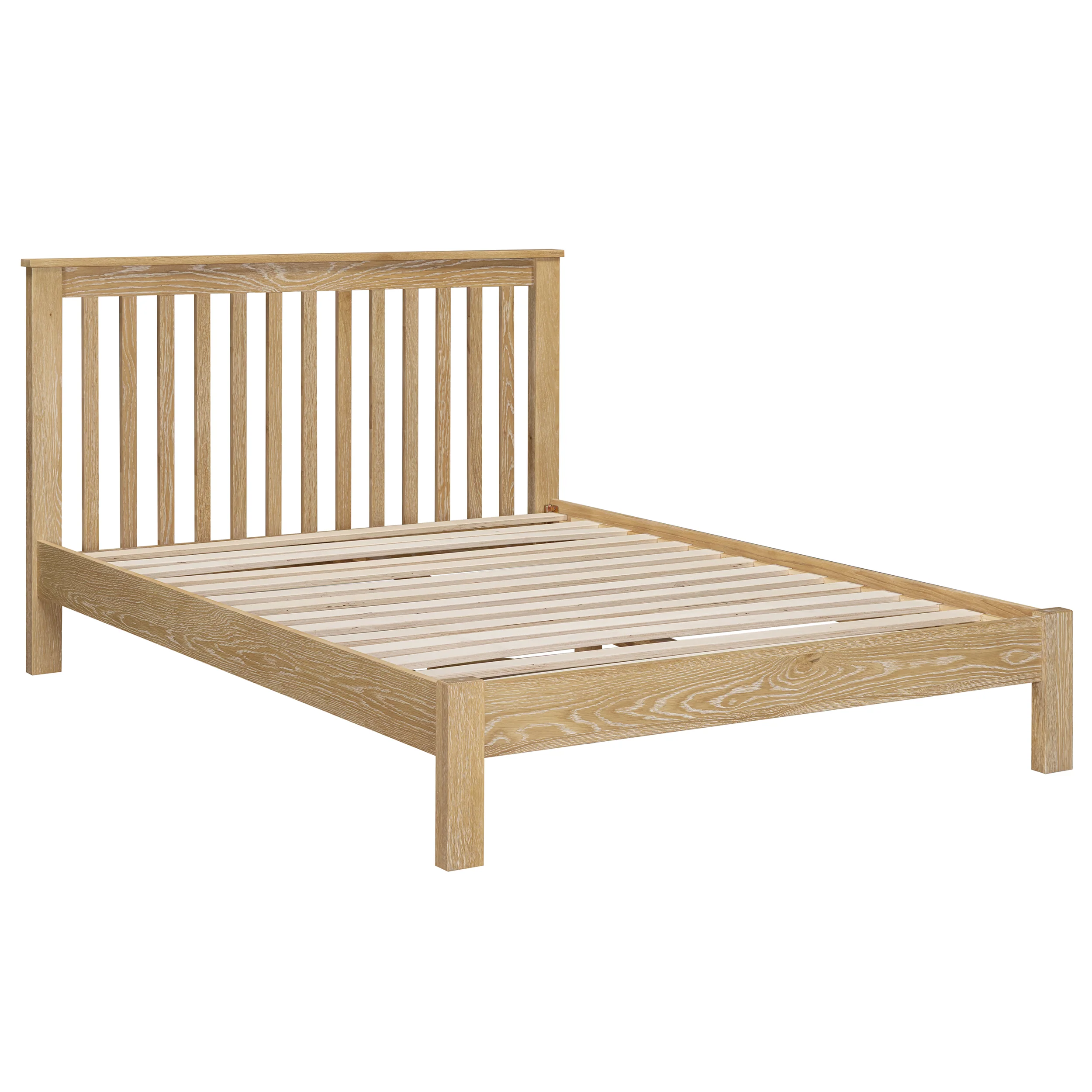 Westbrook Whitewash Oak 5ft Kingsize Bed - Image 4