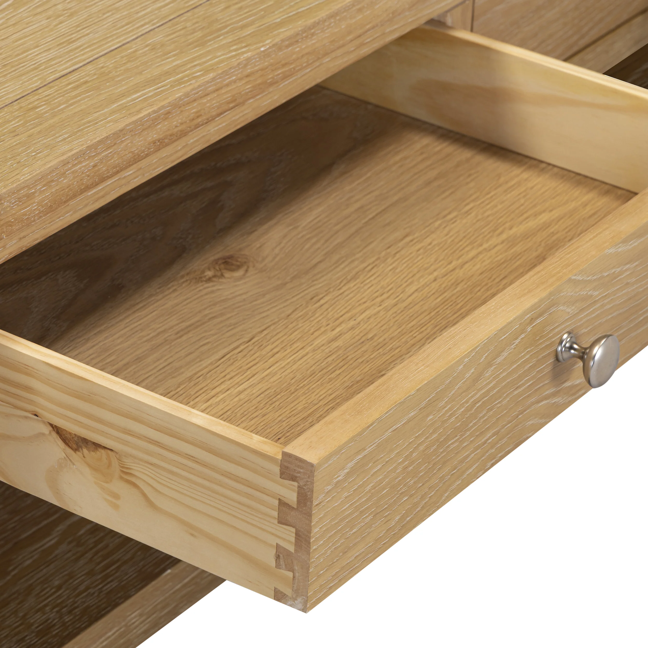 Westbrook Whitewash Oak Coffee Table with Drawers - Image 8