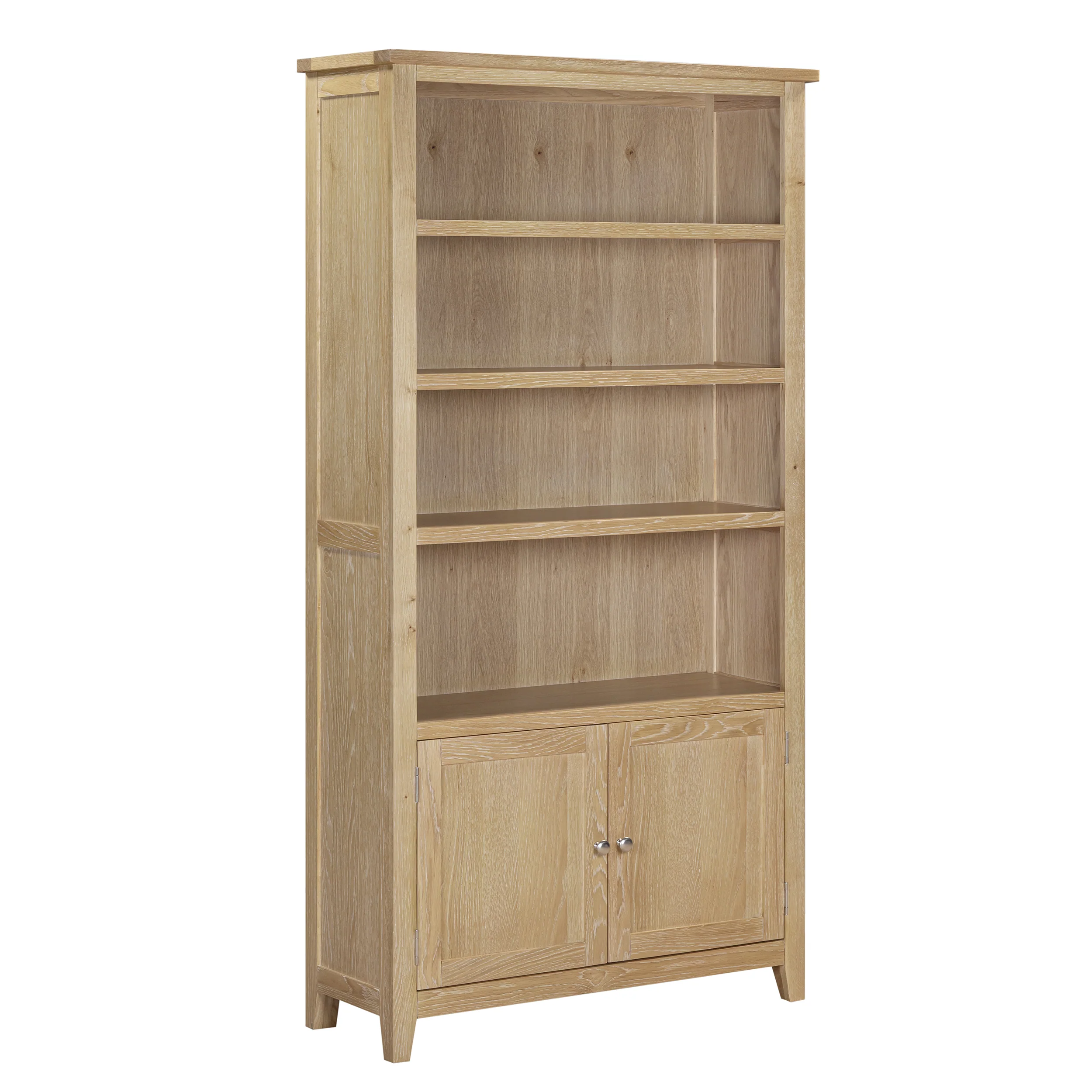 Westbrook Whitewash Oak Open Display Cabinet - Image 4