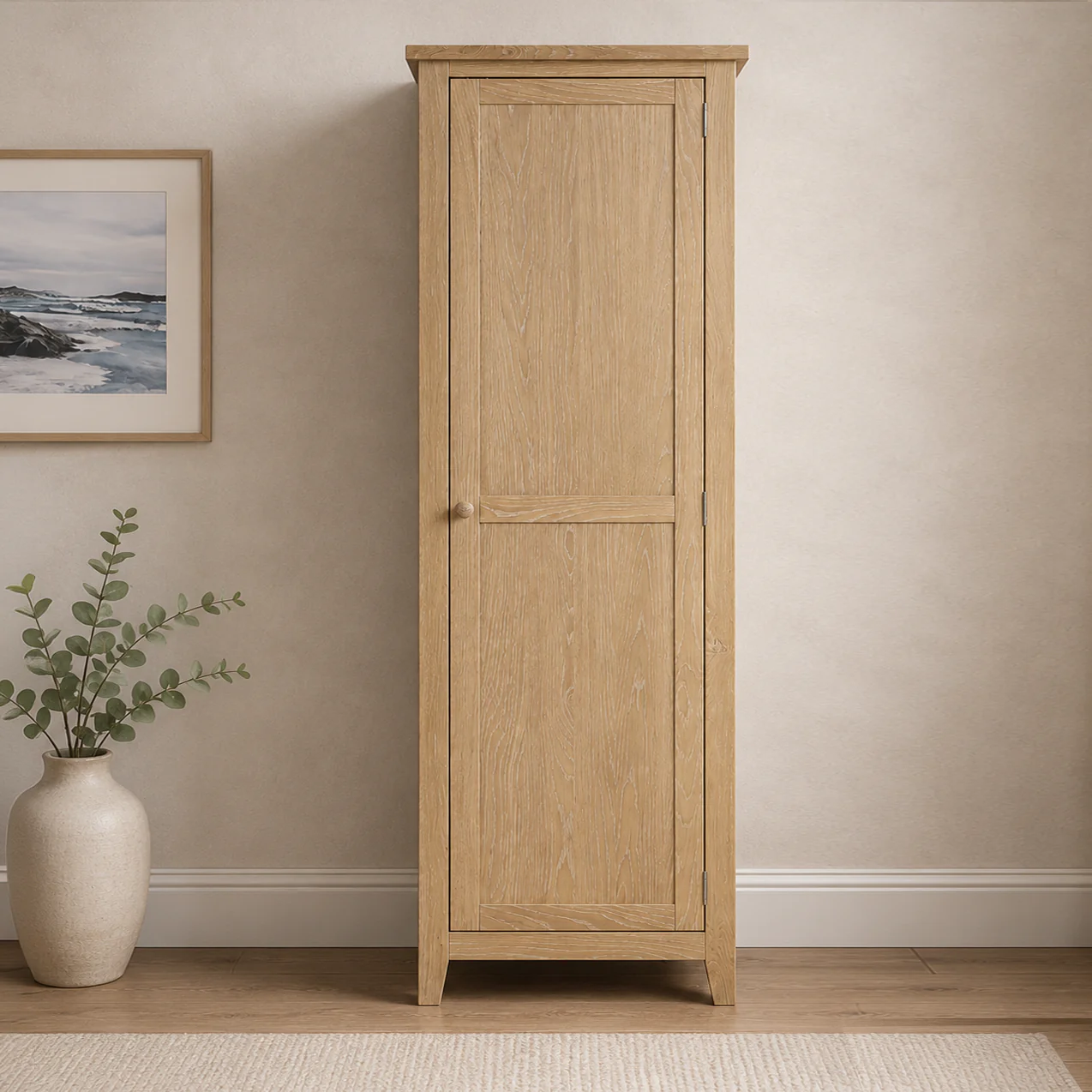 Westbrook Whitewash Oak Shaker Cupboard - Image 3