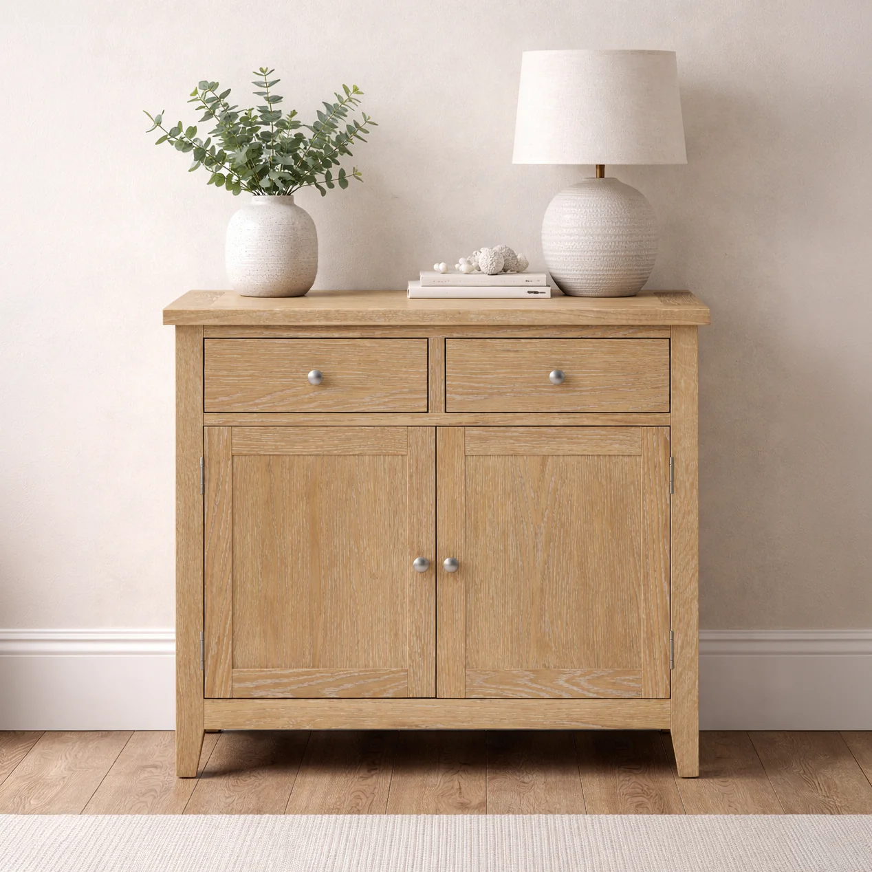 Westbrook Whitewash Oak Small Sideboard - Image 3